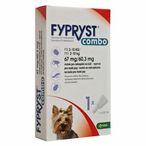 FYPRYST Combo Spot-on pro psy 67/60 mg 2-10 kg 0, 67 ml 1 pipeta obraz
