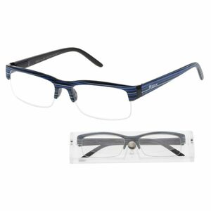 KEEN Čtecí brýle + 2.00 modro-černé s pouzdrem flex, Počet dioptrií: +2, 00 obraz