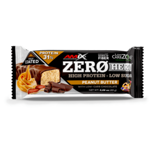 AMIX Zero hero 31% protein bar arašídové máslo proteinová tyčinka 65 g obraz