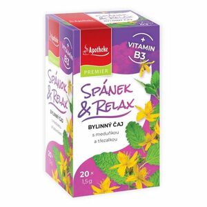 APOTHEKE Spánek a relax bylinný čaj + vitamin B3 20 sáčků obraz