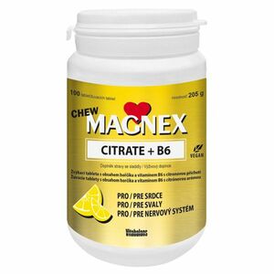 MAGNEX Citrate 375 mg a vitamin B6 100 žvýkacích tablet obraz
