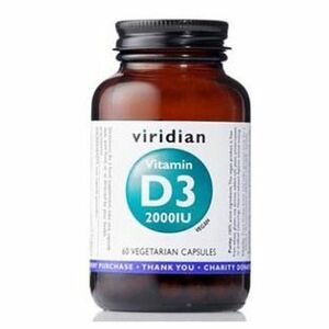 VIRIDIAN Nutrition Vitamin D3 2000IU 60 kapslí obraz