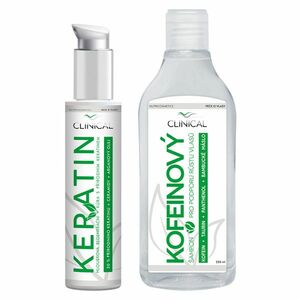CLINICAL Keratin kúra 100 ml + Kofeinový šampon 250 ml obraz