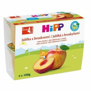 HIPP Ovoce 100% Jablka s broskvemi BIO 4 x 100 g obraz