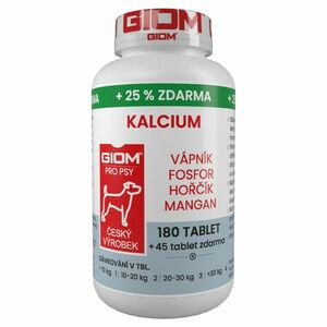 GIOM Kalcium 180 tablet + 25% zdarma obraz