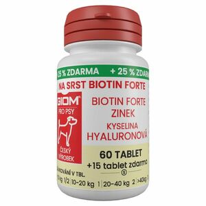 GIOM Na srst Biotin forte 60 tablet + 25% zdarma obraz