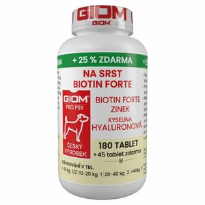 GIOM Na srst Biotin forte 180 tablet + 25% zdarma obraz