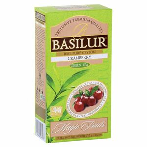 BASILUR Magic Green Cranberry zelený čaj 25 sáčků obraz