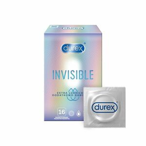 DUREX Invisible extra lubrikované kondomy 16 kusů obraz