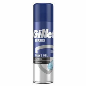 GILLETTE Series Cleansing Charcoal Gel na holení s dřevěným uhlím 200 ml obraz