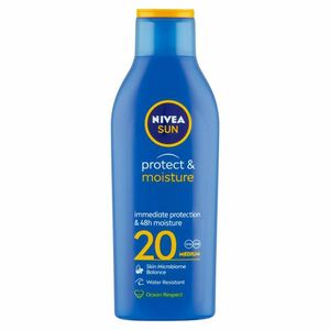 NIVEA Sun Protect & Moisture Hydratační mléko na opalování OF 20 200 ml obraz