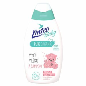 LINTEO Baby Mycí mléko a šampon s Bio měsíčkem lékařským 425 ml obraz