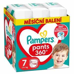 PAMPERS Premium kalhotkové plenky Monthly box S7 114 kusů obraz