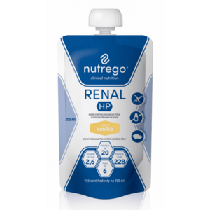 NUTREGO RENAL HP Výživa vanilka 12 x 200 ml obraz