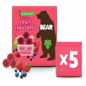 BEAR Fruit treasures berry jahoda a borůvka 5 x 20 g obraz