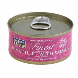 FISH4CATS Finest tuňák s lososem konzerva pro kočky 70 g obraz
