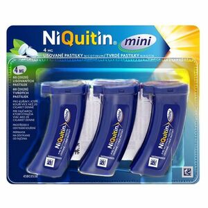 NIQUITIN Mini pastilky rozpustné v ústech 4 mg 60 kusů obraz