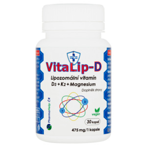 VITALIP-D Lipozomální vitamín D3 + K2 + Mg 30 kapslí obraz