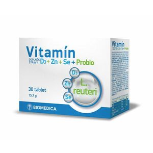 Biomedica Vitamín D3 + Zn + Se + Probio 30 tablet obraz