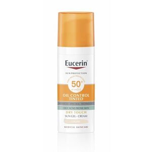 Eucerin Oil Control Ochranný krémový gel na opalování na obličej SPF 50+ světlý 50 ml obraz