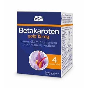 GS Betakaroten gold 15 mg 80+40 kapslí obraz