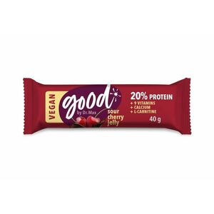 Dr. Max Protein Bar 20% Sour Cherry Vegan proteinová tyčinka 40 g obraz