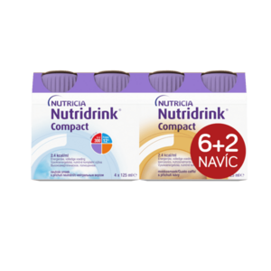 Nutridrink Compact 6+2 s příchutí neutral-káva 8x125 ml obraz