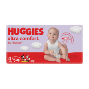 Huggies Ultra Comfort vel. 4 7-18 kg dětské plenky 50 ks obraz