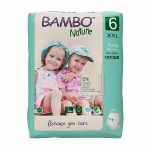 Bambo Nature Pants 6 XXL 15+ kg dětské natahovací plenkové kalhotky 18 ks obraz