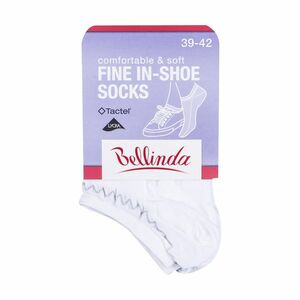 Bellinda FINE IN-SHOE vel. 39/42 dámské kotníkové ponožky 1 pár bílé obraz