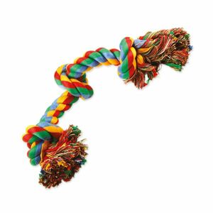 Dog Fantasy Hračka uzel bavlněný barevný 3 knoty 40 cm obraz