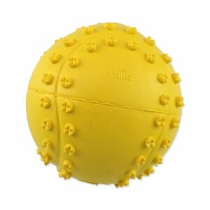 Dog Fantasy Hračka míček tenis s bodlinami pískací mix barev 6 cm obraz