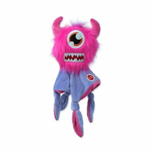 Dog Fantasy Hračka Monsters strašidlo pískací růžové s dečkou 28 cm obraz