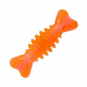 Dog Fantasy Hračka kost válec gumová oranžová 12 cm obraz