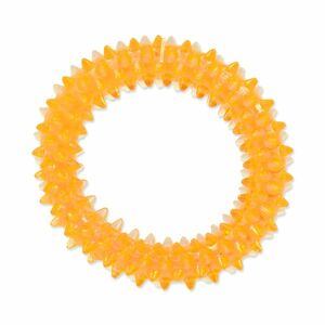 Dog Fantasy Hračka kroužek vroubkovaný oranžový 7 cm obraz