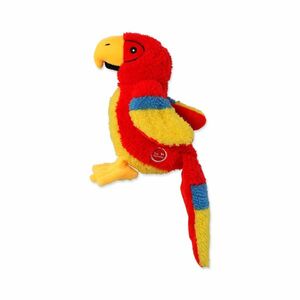 Dog Fantasy Hračka Recycled Toy papoušek pískací se šustícím ocasem 23 cm obraz