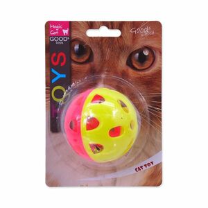 MAGIC CAT Hračka míček neon jumbo s rolničkou 6 cm obraz