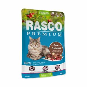 Rasco Premium Sterilized kachna s brusinkou kapsička 85 g obraz