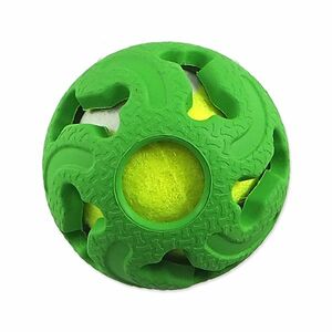 Dog Fantasy Míček gumový s tenisákem 5 cm zelený obraz