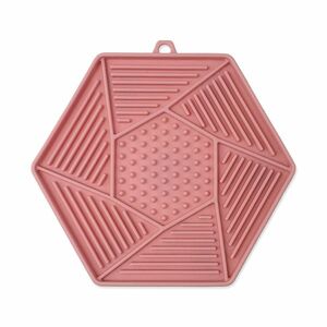 Epic PET Podložka lízací Lick&Snack hexagon světle růžový 17x15 cm obraz