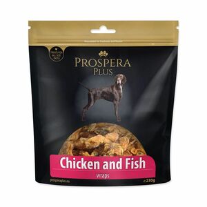 PROSPERA Plus Pochoutka kuřetem obalené rybičky 230 g obraz
