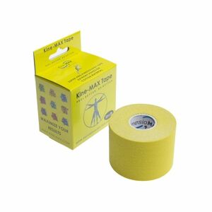 KineMAX SuperPro Cotton 5 cm x 5 m kinesiologická tejpovací páska 1 ks žlutá obraz