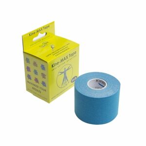 KineMAX SuperPro Cotton 5 cm x 5 m kinesiologická tejpovací páska 1 ks modrá obraz