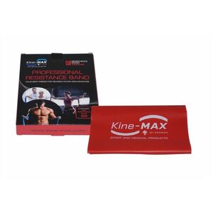KineMAX Professional Resistance Band střední 2 m posilovací guma 1 ks červená obraz