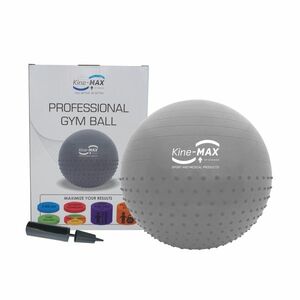 KineMAX Professional 65 cm gymnastický míč 1 ks stříbrný obraz