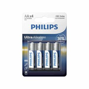 Philips Baterie Ultra Alkaline AA LR6E4B/10 4 ks obraz