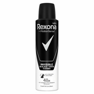 Rexona Men Invisible Black & White Antiperspirant sprej 150 ml obraz