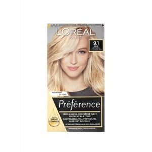 Loréal Paris Preference Barva na vlasy 9.1 velmi světlá popelavá blond obraz