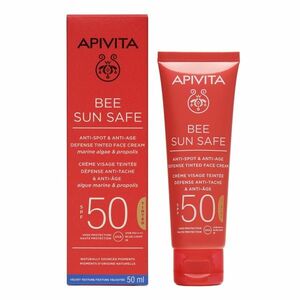 APIVITA Bee Sun Safe Anti-Spot Anti-Age SPF50 tónovaný krém 50 ml obraz