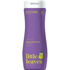Attitude Dětské tělové mýdlo a šampon 2v1 Little leaves s vůní vanilky a hrušky 473 ml obraz